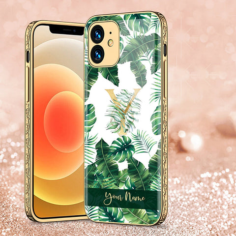 iPhone 11 Cover - Personalized Alphabet Series - Premium Electroplated Shutterproof Case Soft Silicon Borders Case