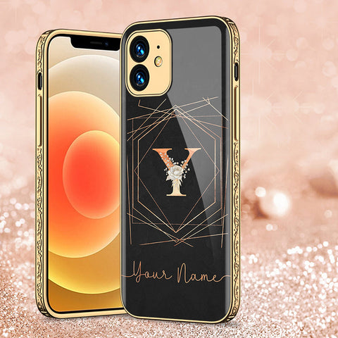 iPhone 11 Cover - Personalized Alphabet Series - Premium Electroplated Shutterproof Case Soft Silicon Borders Case