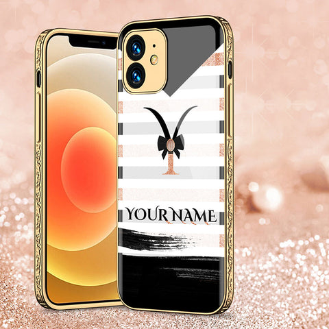 iPhone 11 Cover - Personalized Alphabet Series - Premium Electroplated Shutterproof Case Soft Silicon Borders Case