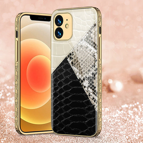 iPhone 12 Cover - Printed Skins Series - Premium Electroplated Shutterproof Case Soft Silicon Borders Case