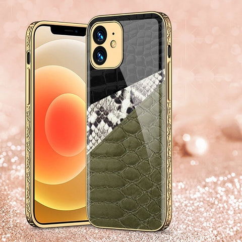 iPhone 12 Cover - Printed Skins Series - Premium Electroplated Shutterproof Case Soft Silicon Borders Case