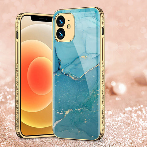 iPhone 11 Cover - Mystic Marble Series - Premium Electroplated Shutterproof Case Soft Silicon Borders Case