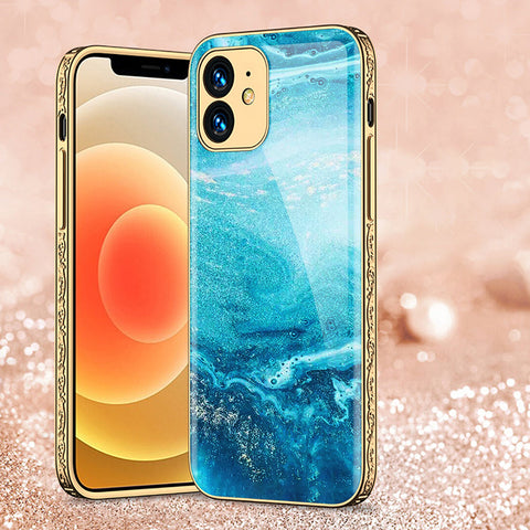 iPhone 11 Cover - Mystic Marble Series - Premium Electroplated Shutterproof Case Soft Silicon Borders Case