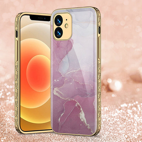 iPhone 11 Cover - Mystic Marble Series - Premium Electroplated Shutterproof Case Soft Silicon Borders Case