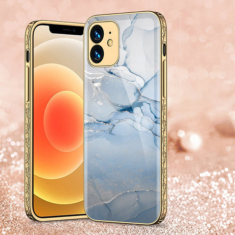 iPhone 11 Cover - Mystic Marble Series - Premium Electroplated Shutterproof Case Soft Silicon Borders Case