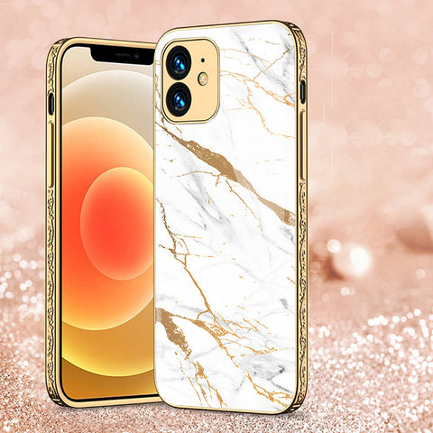 iPhone 11 Cover - Mystic Marble Series - Premium Electroplated Shutterproof Case Soft Silicon Borders Case