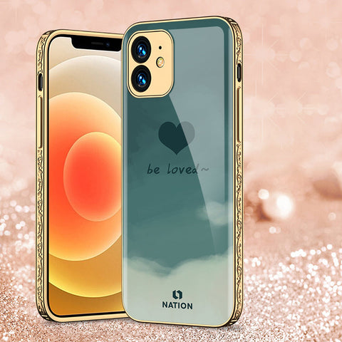 iPhone 11 Cover - Onation Heart Series - Premium Electroplated Shutterproof Case Soft Silicon Borders Case