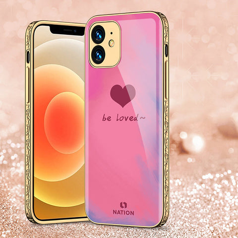 iPhone 11 Cover - Onation Heart Series - Premium Electroplated Shutterproof Case Soft Silicon Borders Case