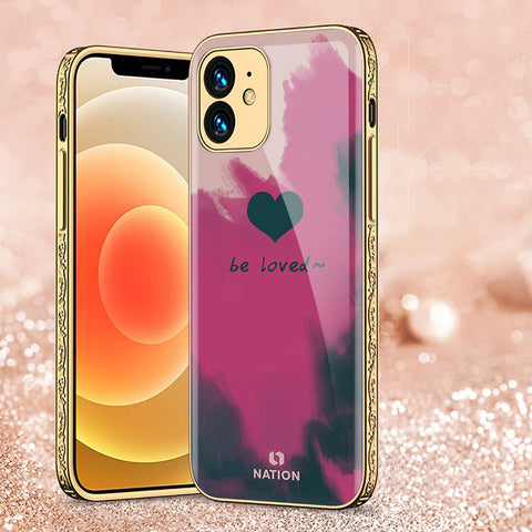 iPhone 11 Cover - Onation Heart Series - Premium Electroplated Shutterproof Case Soft Silicon Borders Case