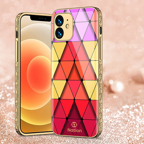 iPhone 11 Cover - Onation Pyramid Series - Premium Electroplated Shutterproof Case Soft Silicon Borders Case