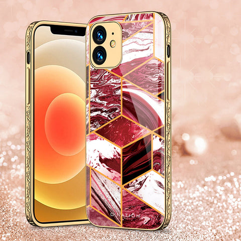 iPhone 11 Cover - O'Nation Shades of Marble Series - Premium Electroplated Shutterproof Case Soft Silicon Borders Case