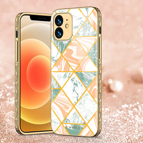 iPhone 11 Cover - O'Nation Shades of Marble Series - Premium Electroplated Shutterproof Case Soft Silicon Borders Case