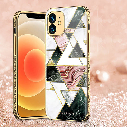 iPhone 11 Cover - O'Nation Shades of Marble Series - Premium Electroplated Shutterproof Case Soft Silicon Borders Case