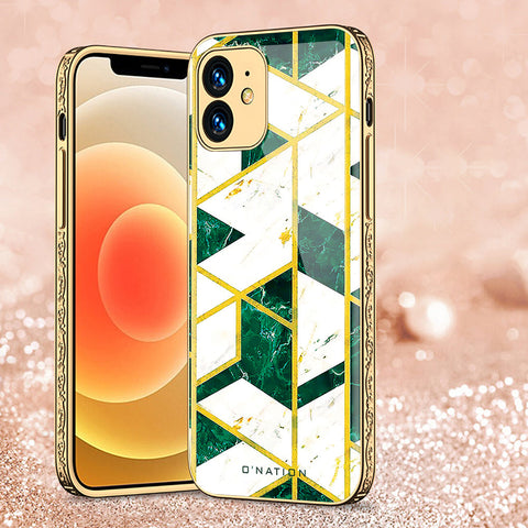 iPhone 11 Cover - O'Nation Shades of Marble Series - Premium Electroplated Shutterproof Case Soft Silicon Borders Case