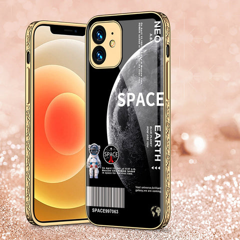 iPhone 12 Cover - Limitless Series - Premium Electroplated Shutterproof Case Soft Silicon Borders Case