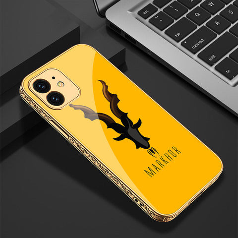 iPhone 12 Cover - Markhor Series - Premium Electroplated Shutterproof Case Soft Silicon Borders Case