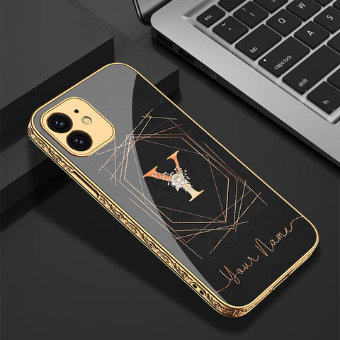 iPhone 11 Cover - Personalized Alphabet Series - Premium Electroplated Shutterproof Case Soft Silicon Borders Case