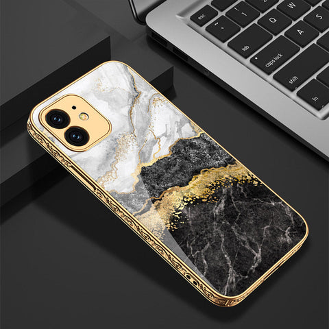 iPhone 11 Cover - Colorful Marble Series - Premium Electroplated Shutterproof Case Soft Silicon Borders Case