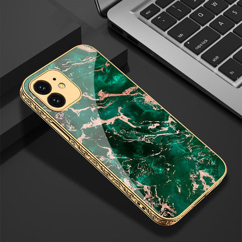 iPhone 12 Cover - Colorful Marble Series - Premium Electroplated Shutterproof Case Soft Silicon Borders Case