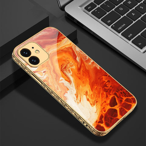 iPhone 11 Cover - Mystic Marble Series - Premium Electroplated Shutterproof Case Soft Silicon Borders Case