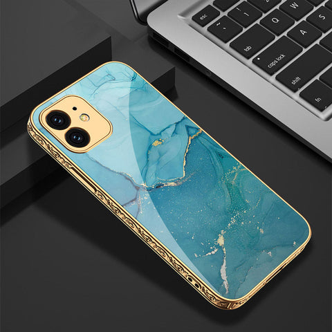 iPhone 11 Cover - Mystic Marble Series - Premium Electroplated Shutterproof Case Soft Silicon Borders Case