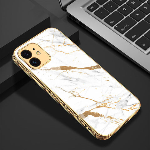 iPhone 11 Cover - Mystic Marble Series - Premium Electroplated Shutterproof Case Soft Silicon Borders Case