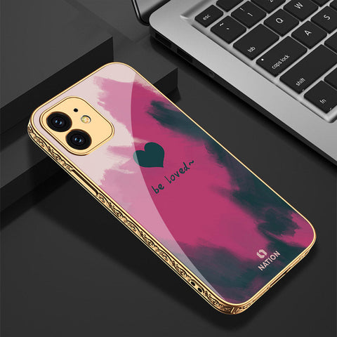 iPhone 11 Cover - Onation Heart Series - Premium Electroplated Shutterproof Case Soft Silicon Borders Case