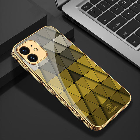 iPhone 12 Cover - Onation Pyramid Series - Premium Electroplated Shutterproof Case Soft Silicon Borders Case