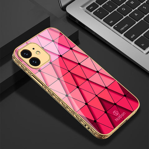 iPhone 11 Cover - Onation Pyramid Series - Premium Electroplated Shutterproof Case Soft Silicon Borders Case