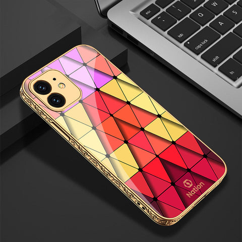 iPhone 11 Cover - Onation Pyramid Series - Premium Electroplated Shutterproof Case Soft Silicon Borders Case