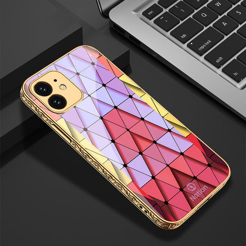 iPhone 11 Cover - Onation Pyramid Series - Premium Electroplated Shutterproof Case Soft Silicon Borders Case