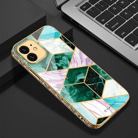 iPhone 12 Cover - O'Nation Shades of Marble Series - Premium Electroplated Shutterproof Case Soft Silicon Borders Case