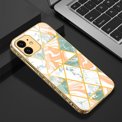 iPhone 11 Cover - O'Nation Shades of Marble Series - Premium Electroplated Shutterproof Case Soft Silicon Borders Case