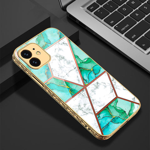 iPhone 11 Cover - O'Nation Shades of Marble Series - Premium Electroplated Shutterproof Case Soft Silicon Borders Case