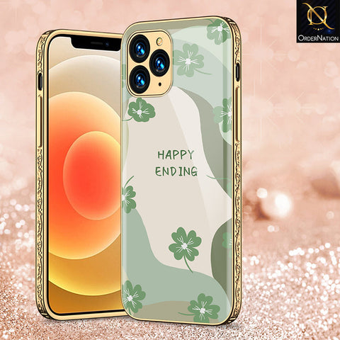 iPhone 11 Pro Cover - Happy Series - Premium Electroplated Shutterproof Case Soft Silicon Borders Case