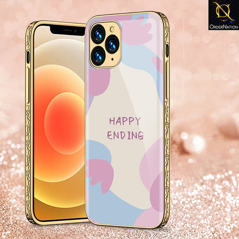 iPhone 11 Pro Cover - Happy Series - Premium Electroplated Shutterproof Case Soft Silicon Borders Case