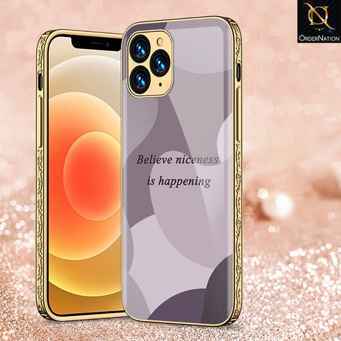 iPhone 12 Pro Cover - Happy Series - Premium Electroplated Shutterproof Case Soft Silicon Borders Case