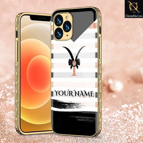 iPhone 11 Pro Cover - Personalized Alphabet Series - Premium Electroplated Shutterproof Case Soft Silicon Borders Case