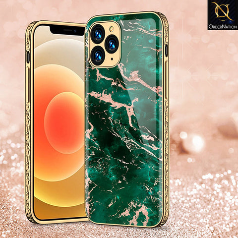 iPhone 12 Pro Cover - Colorful Marble Series - Premium Electroplated Shutterproof Case Soft Silicon Borders Case