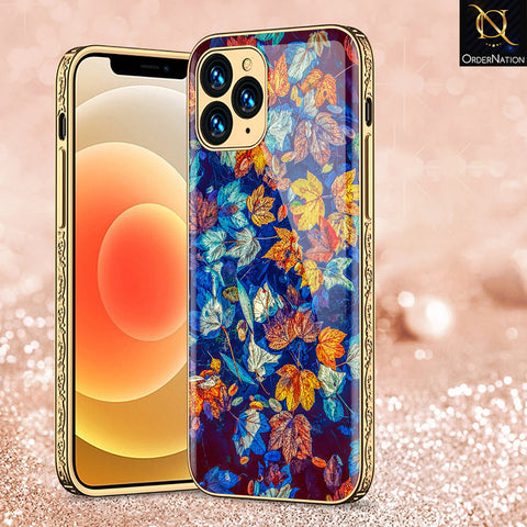 iPhone 11 Pro Max Cover - Floral Series 2 - Premium Electroplated Shutterproof Case Soft Silicon Borders Case