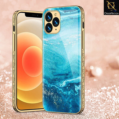 iPhone 11 Pro Max Cover - Mystic Marble Series - Premium Electroplated Shutterproof Case Soft Silicon Borders Case