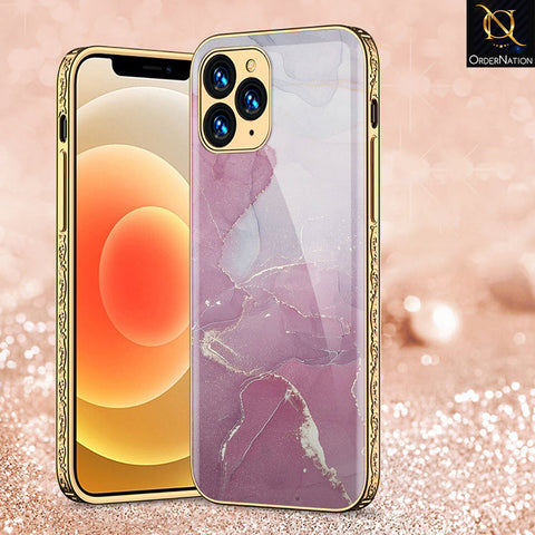 iPhone 12 Pro Cover - Mystic Marble Series - Premium Electroplated Shutterproof Case Soft Silicon Borders Case