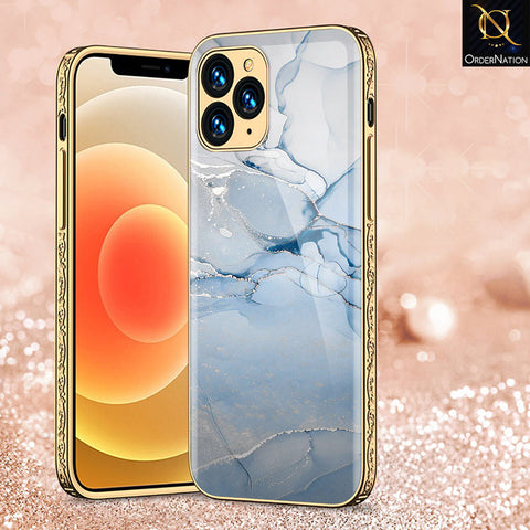 iPhone 12 Pro Cover - Mystic Marble Series - Premium Electroplated Shutterproof Case Soft Silicon Borders Case