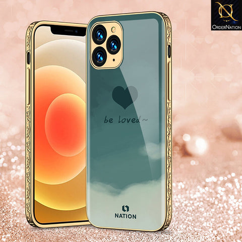 iPhone 11 Pro Max Cover - Onation Heart Series - Premium Electroplated Shutterproof Case Soft Silicon Borders Case