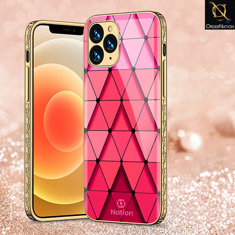 iPhone 11 Pro Max Cover - Onation Pyramid Series - Premium Electroplated Shutterproof Case Soft Silicon Borders Case