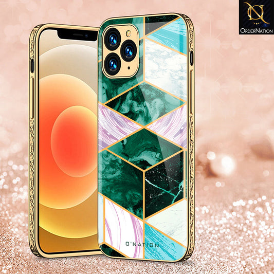 iPhone 13 Pro Max Cover - O'Nation Shades of Marble Series - Premium Electroplated Shutterproof Case Soft Silicon Borders Case
