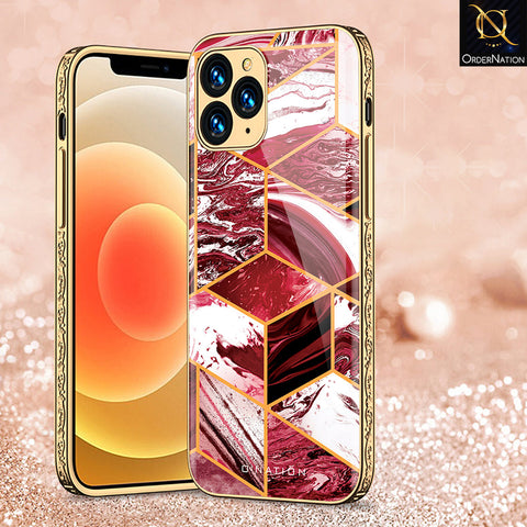 iPhone 11 Pro Max Cover - O'Nation Shades of Marble Series - Premium Electroplated Shutterproof Case Soft Silicon Borders Case