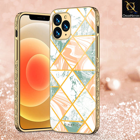 iPhone 12 Pro Cover - O'Nation Shades of Marble Series - Premium Electroplated Shutterproof Case Soft Silicon Borders Case