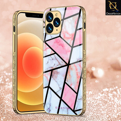 iPhone 12 Pro Cover - O'Nation Shades of Marble Series - Premium Electroplated Shutterproof Case Soft Silicon Borders Case