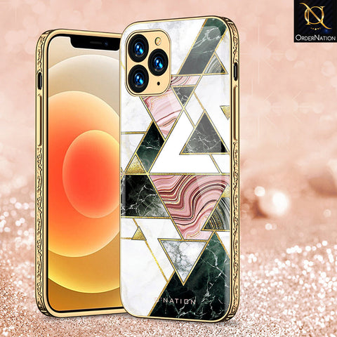 iPhone 11 Pro Cover - O'Nation Shades of Marble Series - Premium Electroplated Shutterproof Case Soft Silicon Borders Case